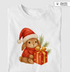 Camiseta Algodão Peruano - Coelho Noel