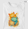 Camiseta Algodão Peruano - Aquarela Felina