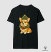Camiseta Algodão Peruano - Corgi Festivo