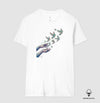 Camiseta Algodão Peruano Mãos Criadora | Coleção Arte e Inspiração | Branco | Preto | Azul