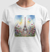 Camiseta Jardim de Paris| Coleção Verão Europeu | Branco | Cinza