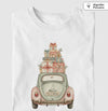 Camiseta Algodão Peruano - Fusca Natalino (Aquarela)
