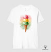 Camiseta Algodão Peruano Gelato dos Sonhos | Coleção Verão Europeu | Branco | Preto | Azul