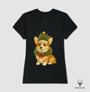 Camiseta Algodão Peruano - Corgi Festivo