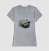 Camiseta Trem Europeu | Coleção Viagem dos Sonhos| Branco | Cinza