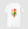 Camiseta Gelato dos Sonhos | Coleção Verão Europeu | Branco | Preto | Azul | Cinza | Rosa