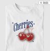 Camiseta Algodaão Peruano - Brinde a vida - Cherries